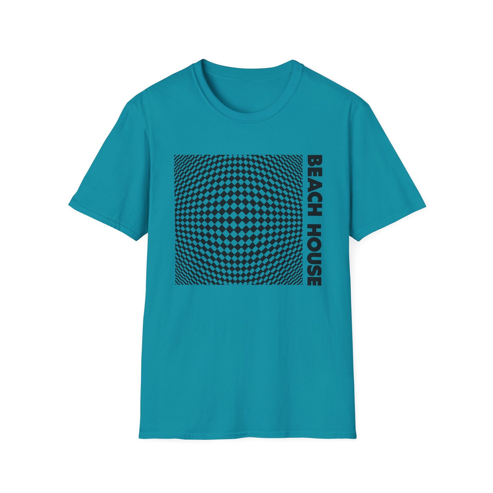 Beach House 7 Op Art Unisex Softstyle T-Shirt
