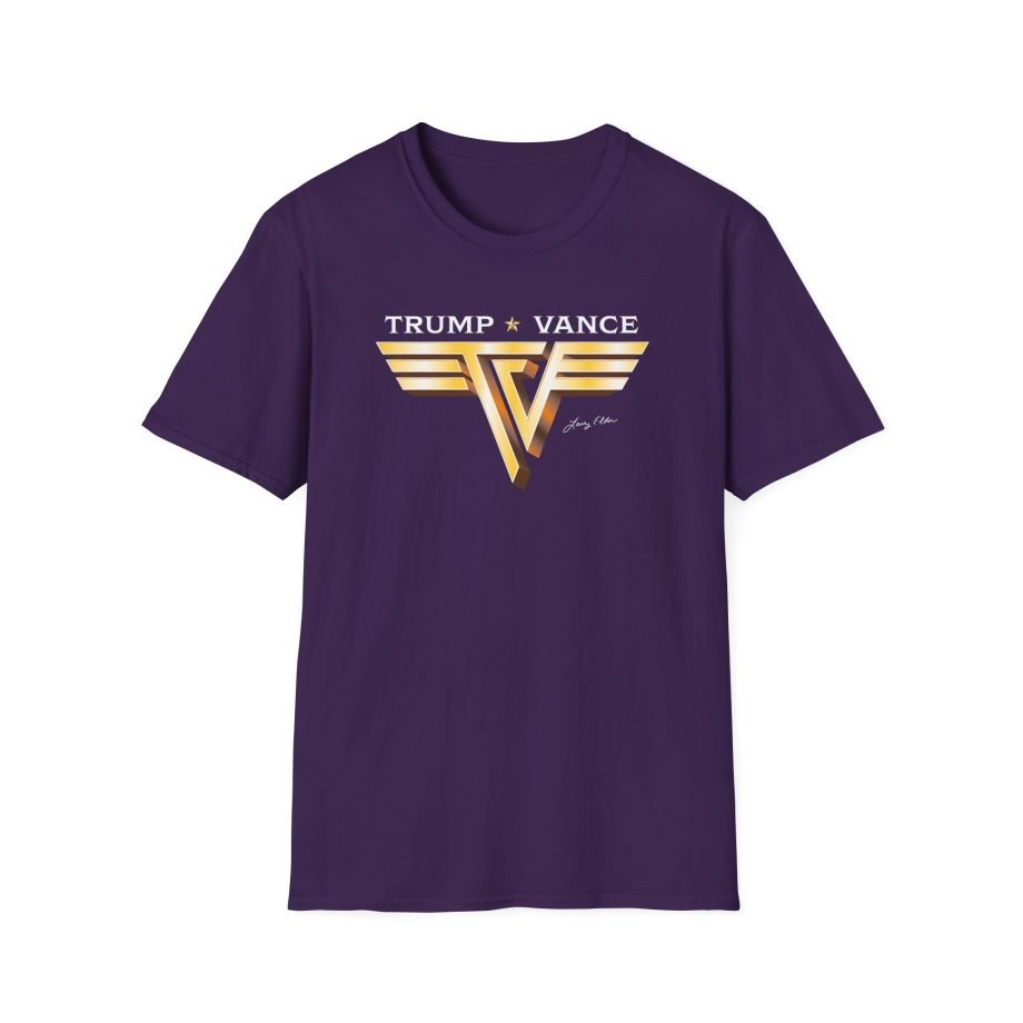 Larry Elder Trump Vance Vintage Band unisex softstyle t-shirt