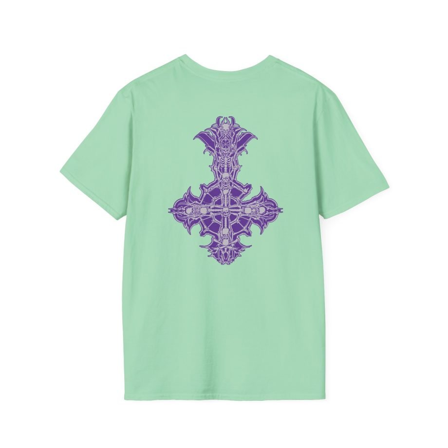 Ghost Band Chrome Purple Skeletá Unisex Softstyle T-Shirt