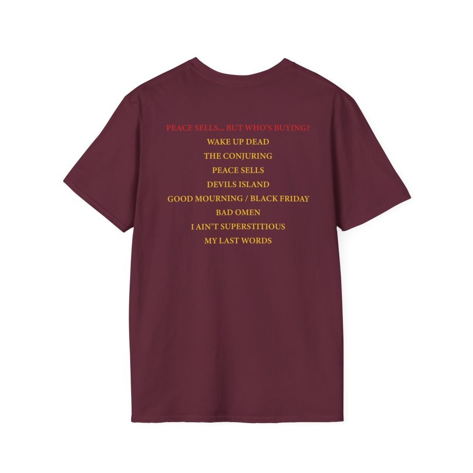 Megadeth Peace Sells Tracklist Unisex Softstyle T-Shirt