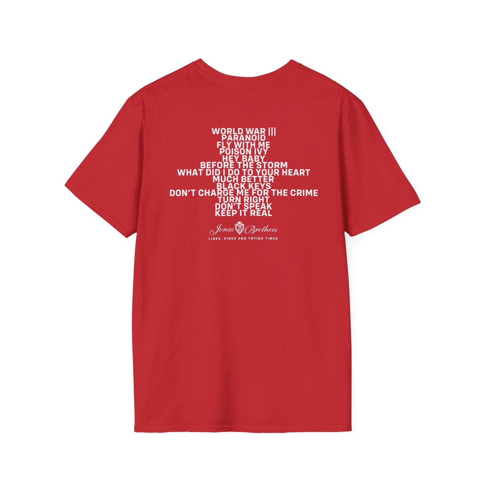 Jonas Brothers Lines Vines & Trying Times Unisex Softstyle T-Shirt