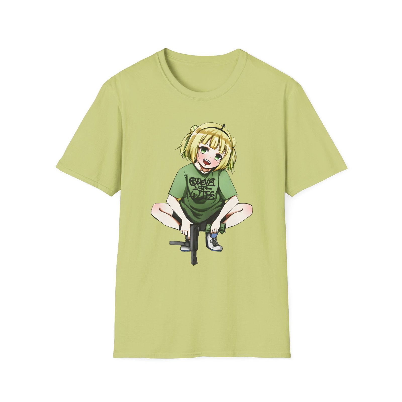 Girl And Gun Amano Pikamee Unisex Softstyle T-Shirt