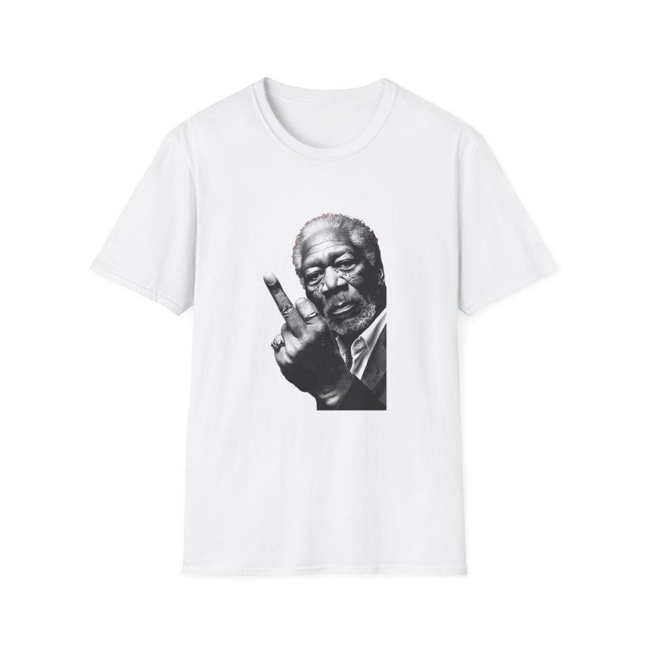 Morgan Freeman Middle Finger Unisex Softstyle T-Shirt