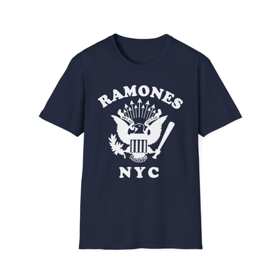 Johnny Ramone Retro Eagle Nyc Unisex Softstyle T-Shirt