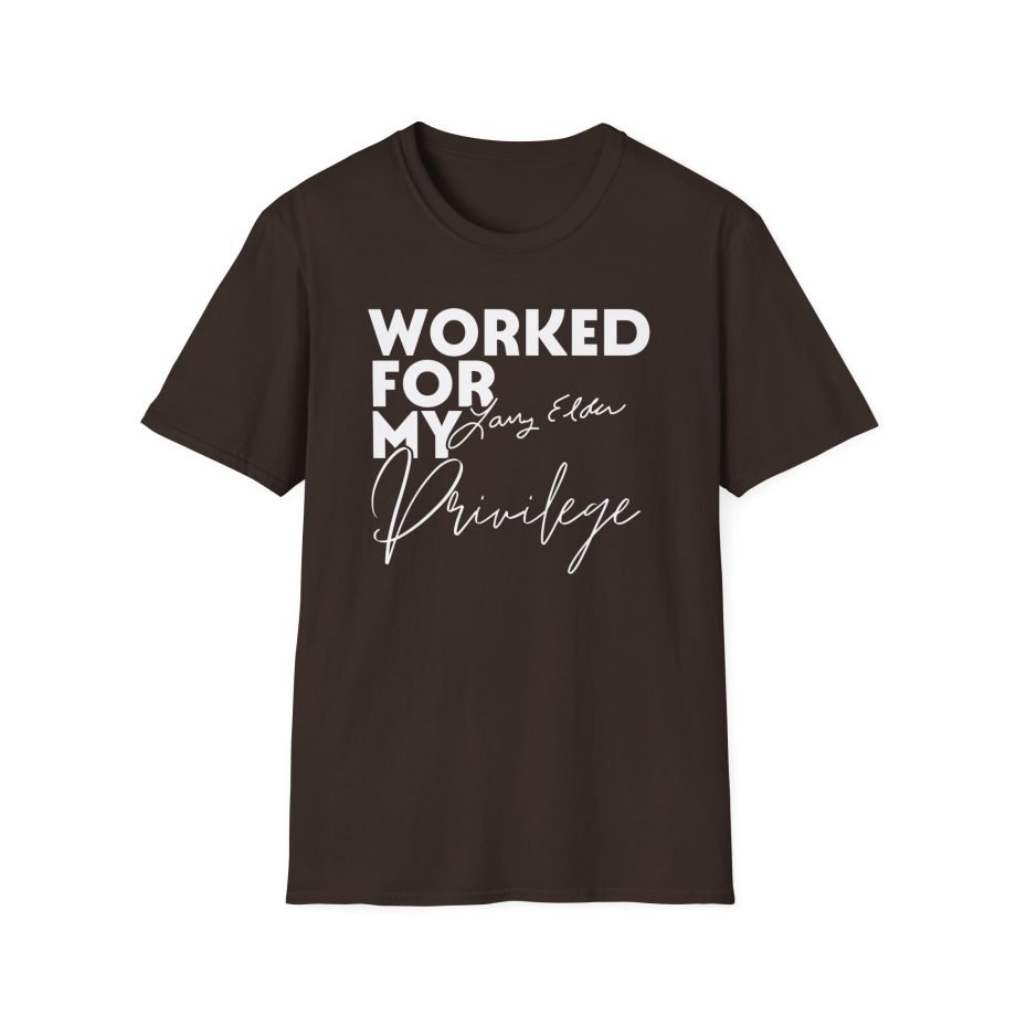 Larry Elder Worked for My Privilege unisex softstyle t-shirt