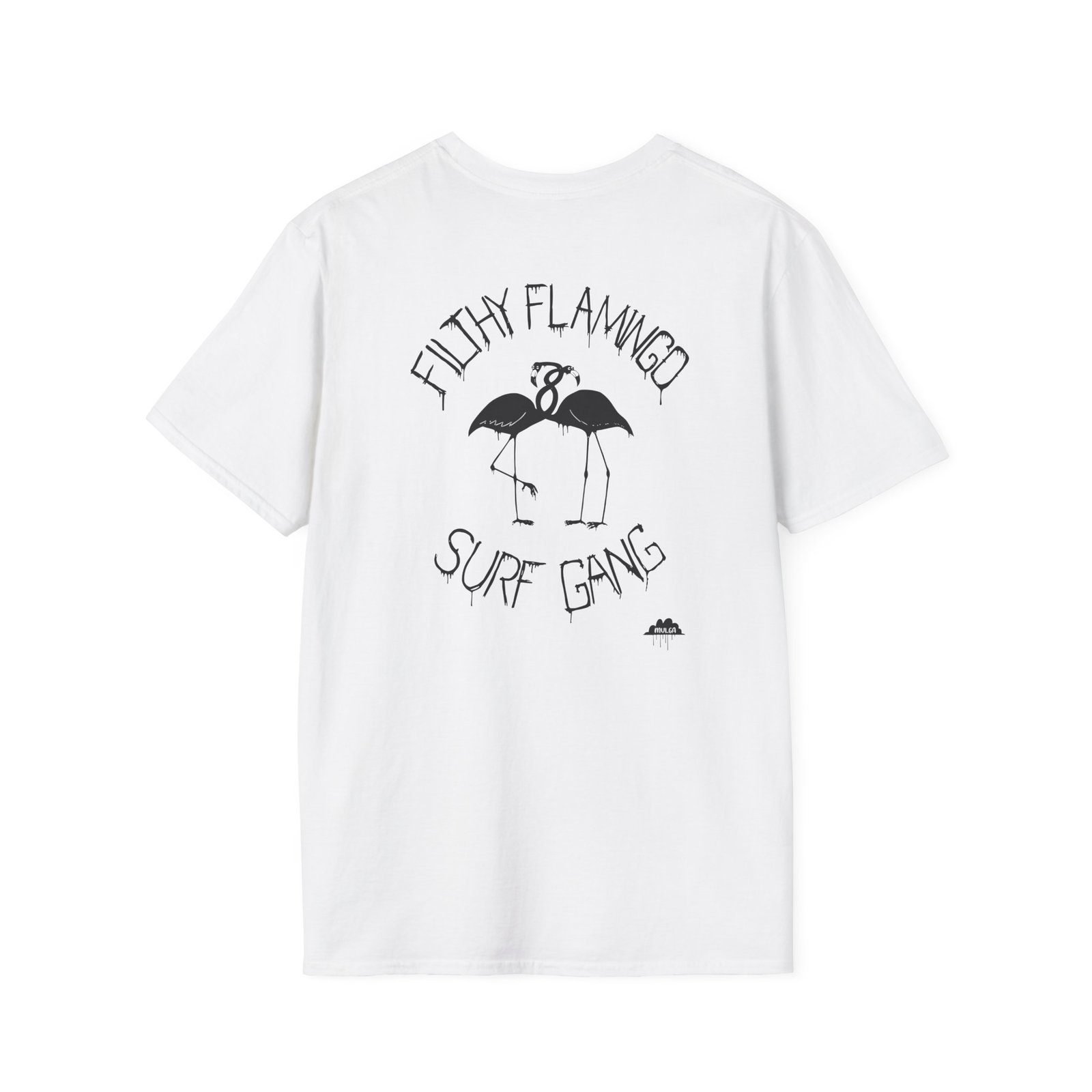Surf Gang Filthy Flamingo Unisex Softstyle T-Shirt