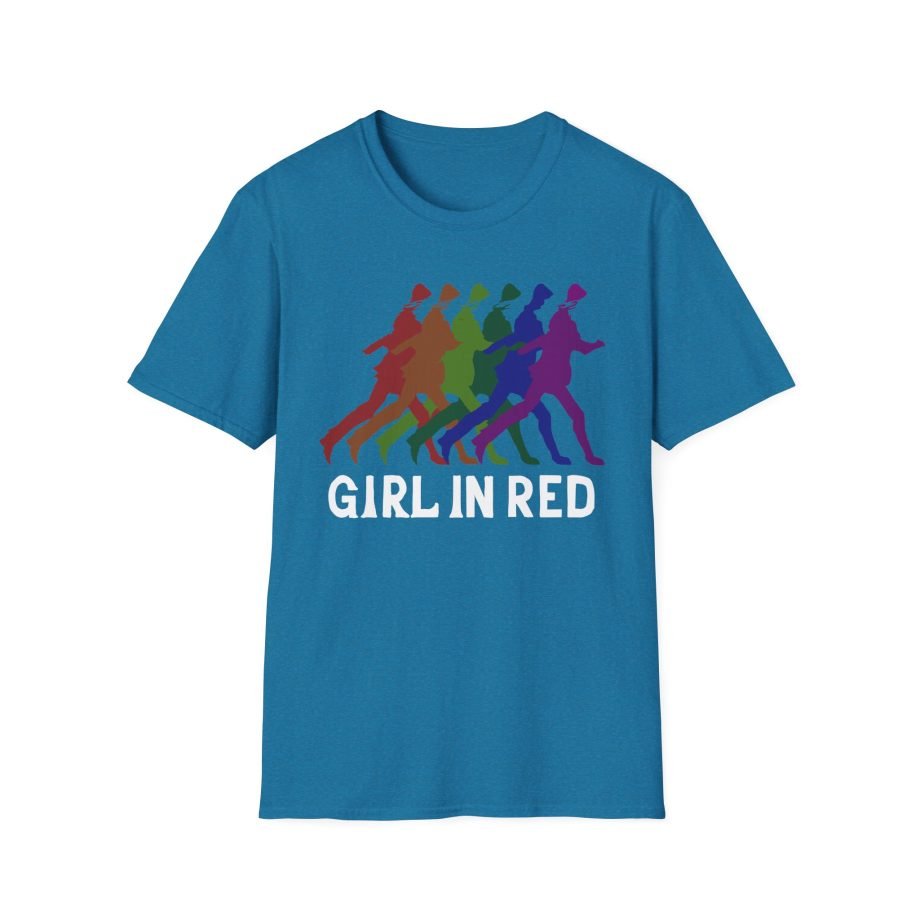 Girl in Red Rainbow Silhouette Unisex Softstyle T-Shirt