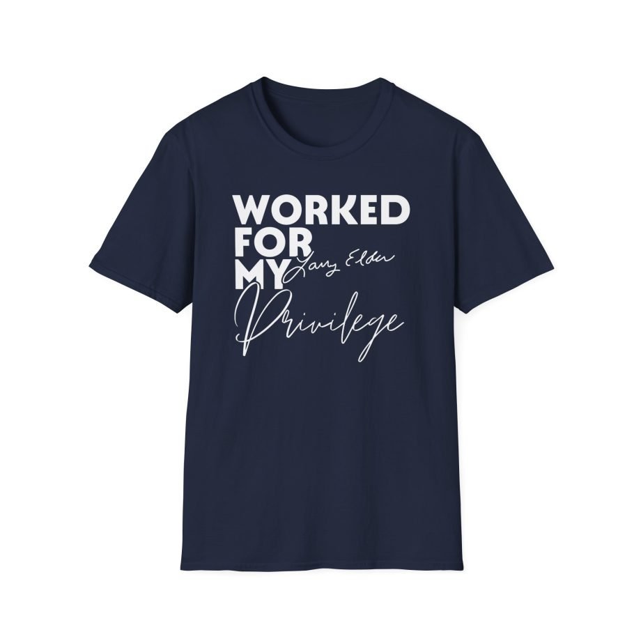 Larry Elder Worked for My Privilege unisex softstyle t-shirt
