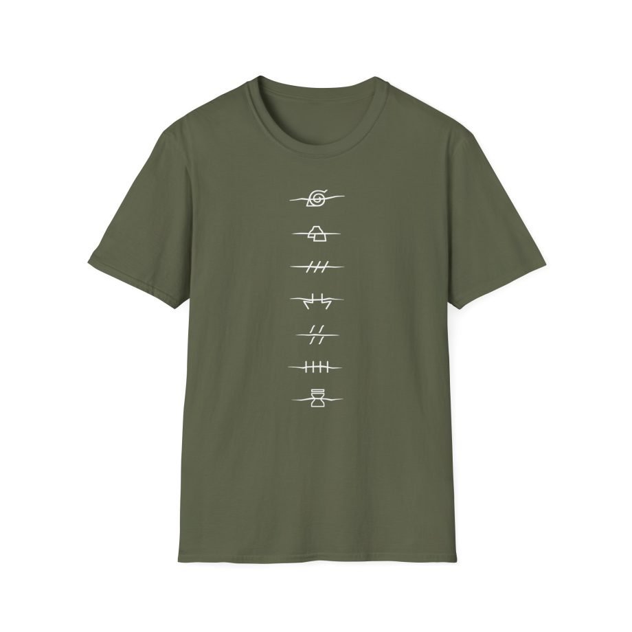 Naruto Anti-Village Symbols Unisex Softstyle T-Shirt