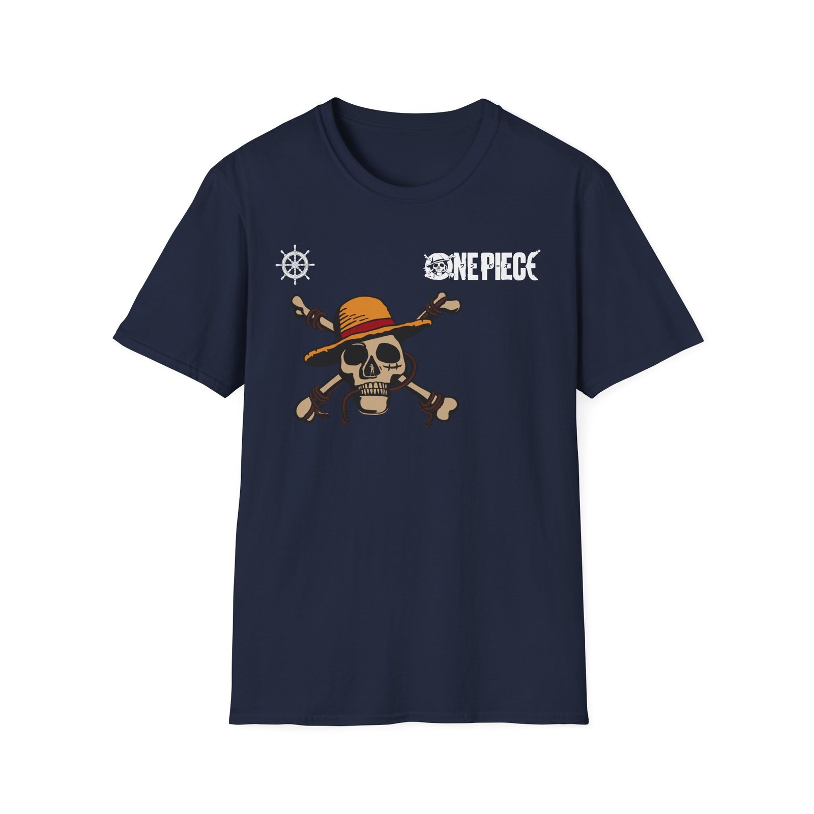 One Piece Straw Hat Pirates Unisex Softstyle T-Shirt