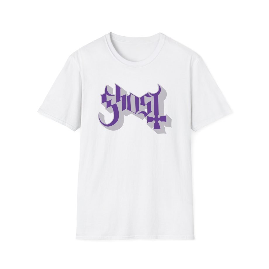 Ghost Band Chrome Purple Skeletá Unisex Softstyle T-Shirt