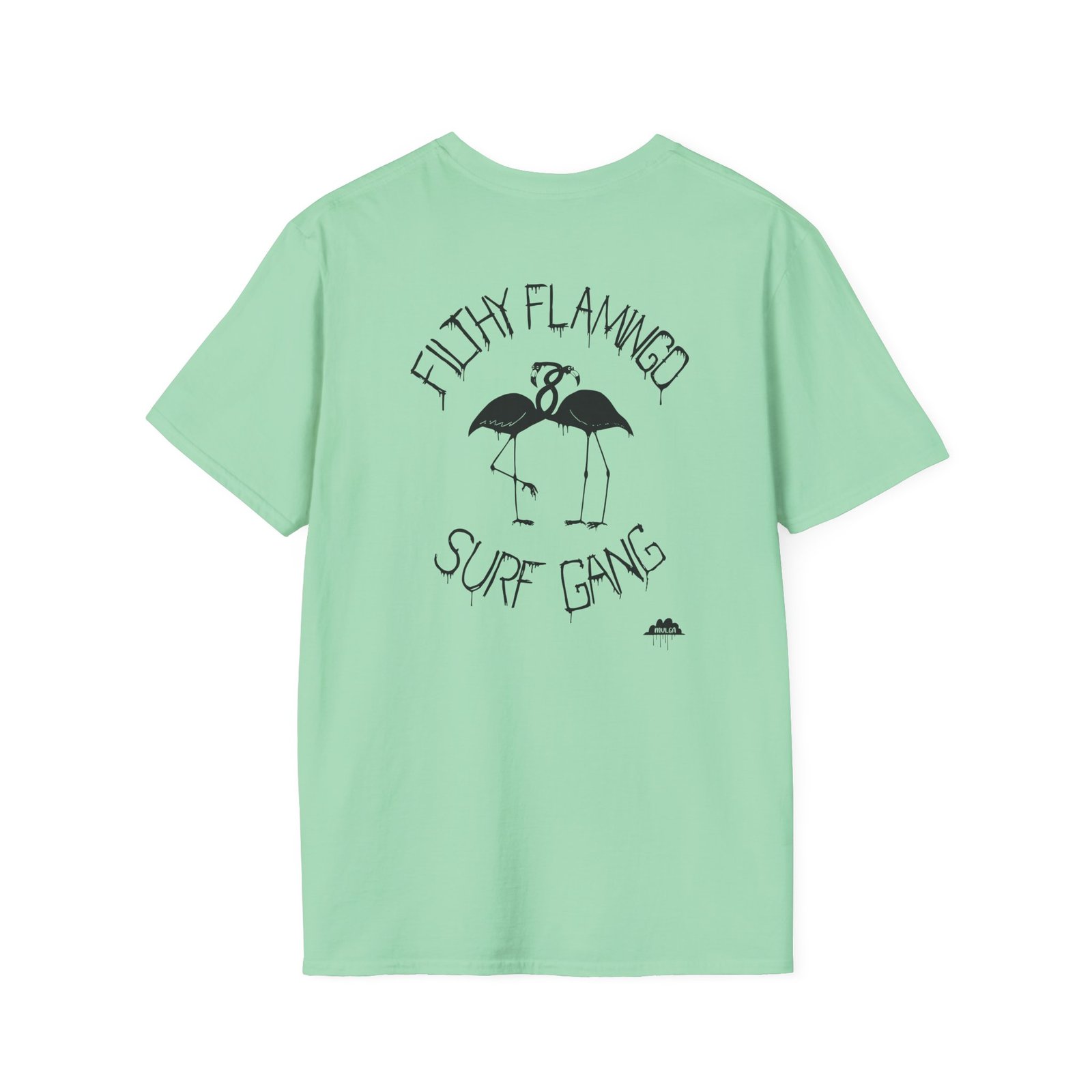 Surf Gang Filthy Flamingo Unisex Softstyle T-Shirt