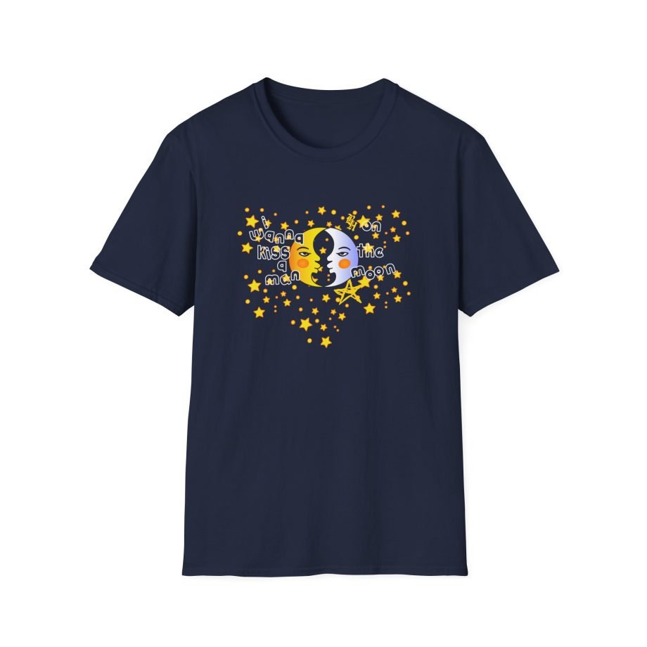 B I Wanna Kiss a Man on the Moon Unisex Softstyle T-Shirt