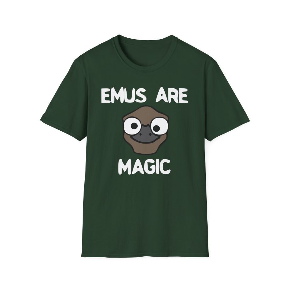 Oversimplified Emus Are Magic Unisex Softstyle T-Shirt