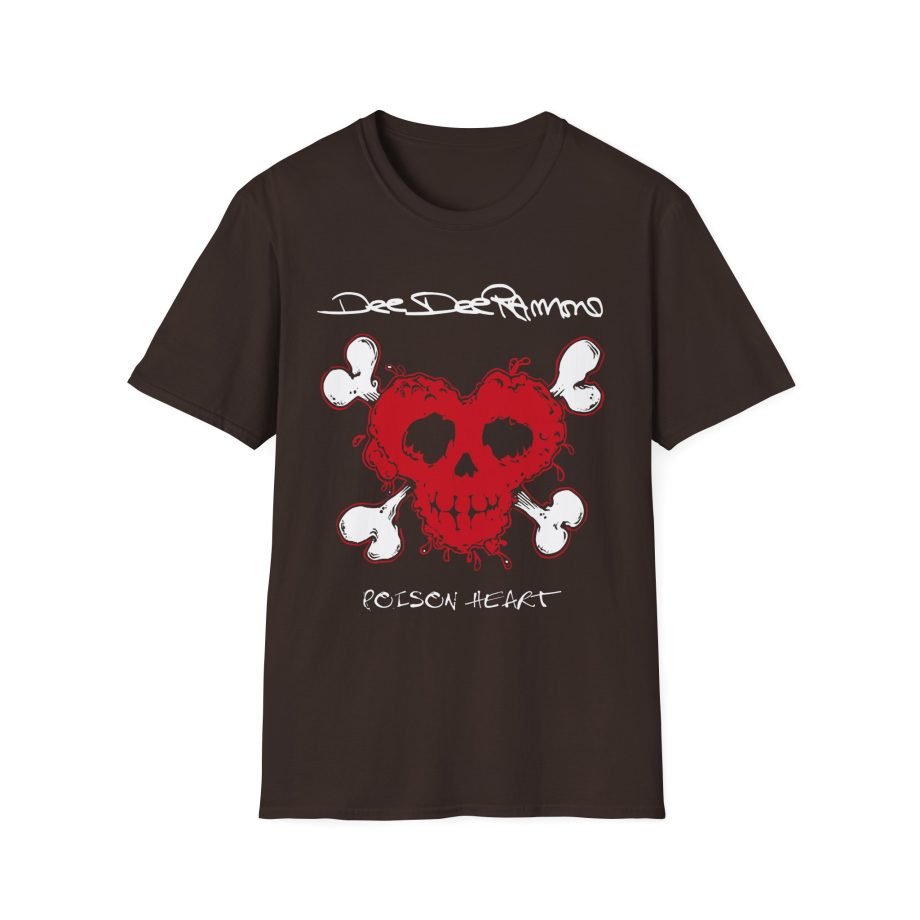 Ramones Distressed Poison Heart Unisex Softstyle T-Shirt