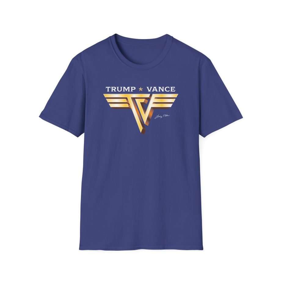 Larry Elder Trump Vance Vintage Band unisex softstyle t-shirt