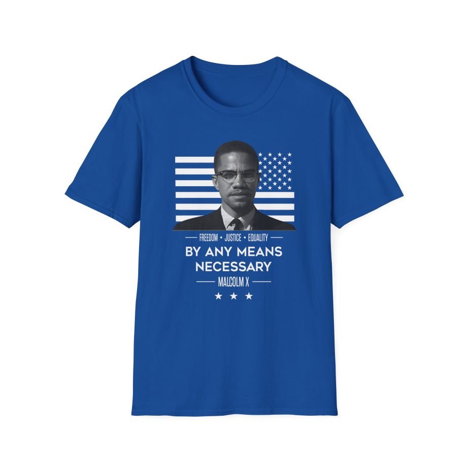 Malcolm X by Any Means Necessary Unisex Softstyle T-Shirt