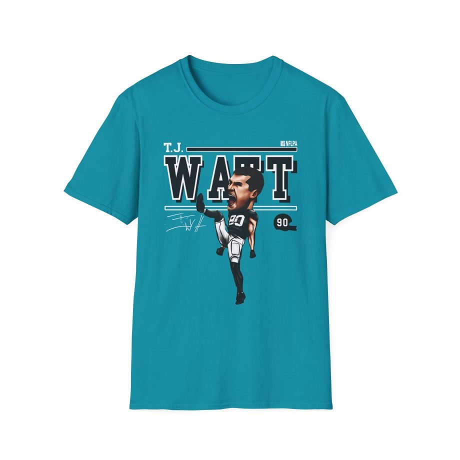 Tj Watt Cartoon Unisex Softstyle T-Shirt