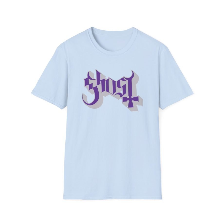 Ghost Band Chrome Purple Skeletá Unisex Softstyle T-Shirt