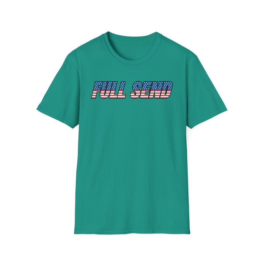 Full Send Usa Logo Unisex Softstyle T-Shirt