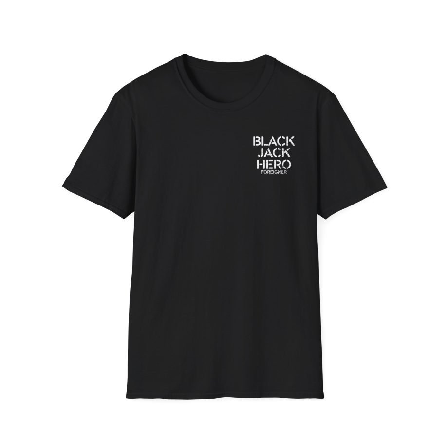 Foreigner Black Jack Hero Unisex Softstyle T-Shirt
