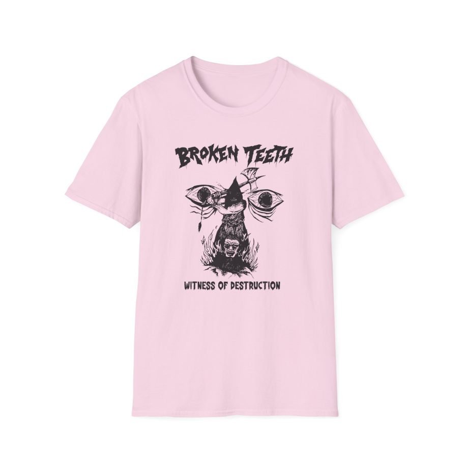 Broken Teeth Witness the Destruction Unisex Softstyle T-Shirt