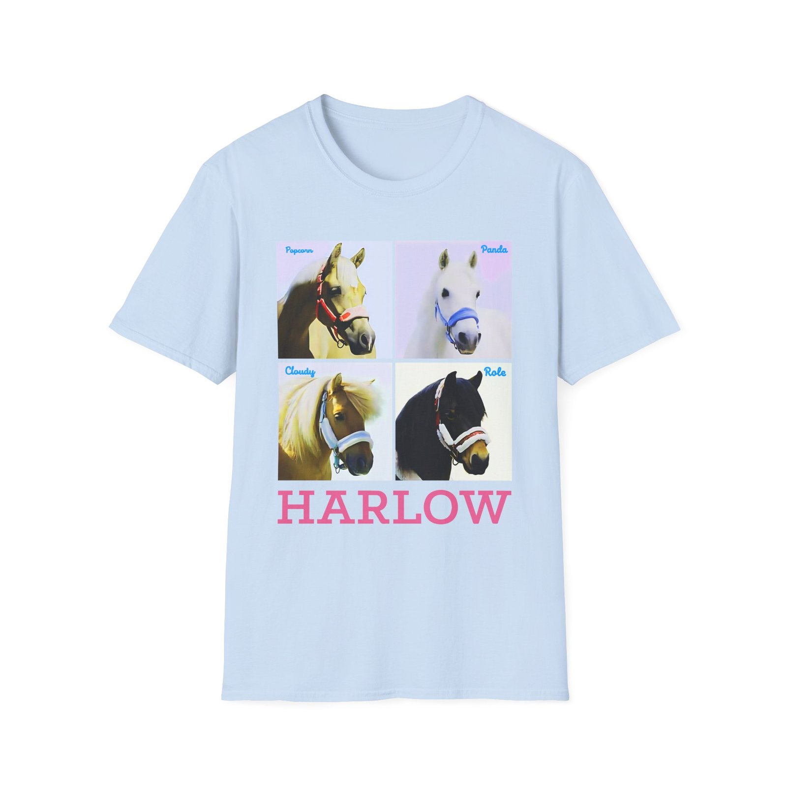 Harlow and Popcorn Unisex Softstyle T-Shirt