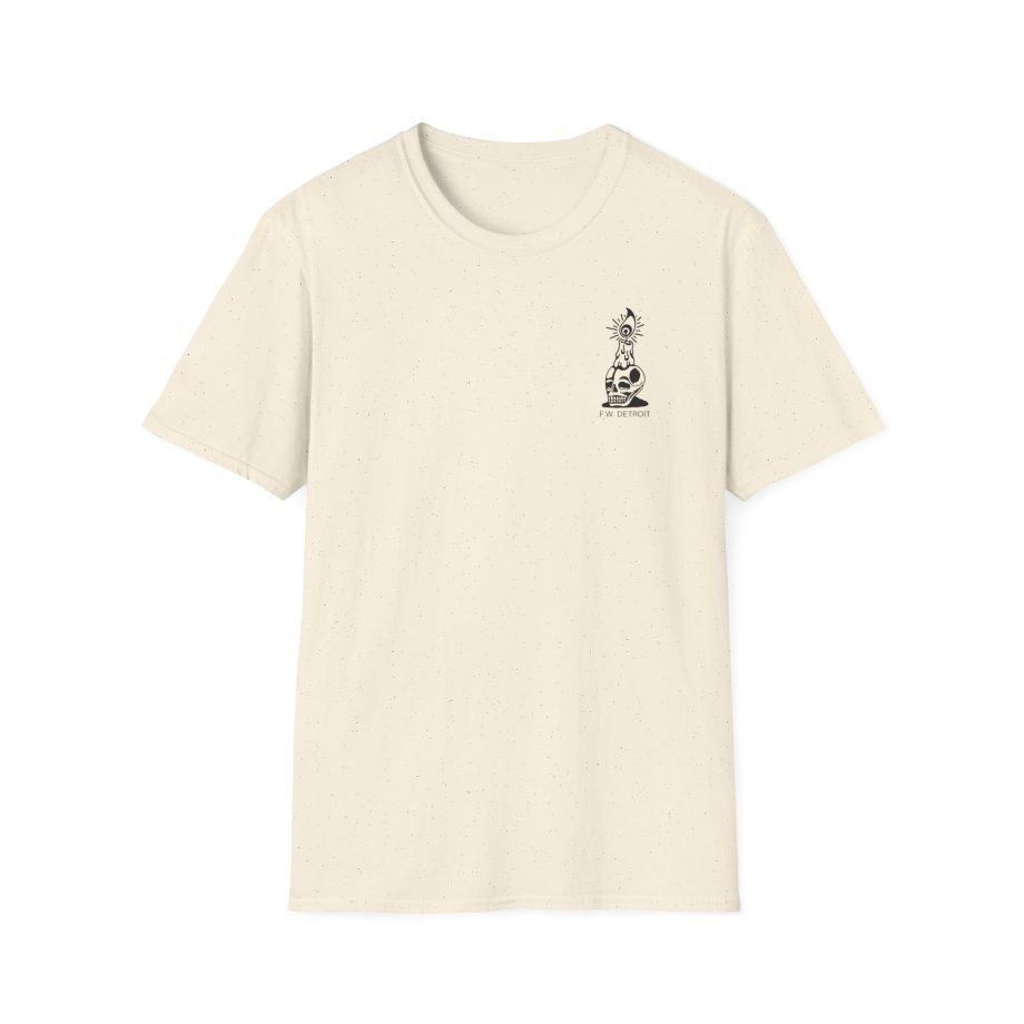Fireworks Skull Unisex Softstyle T-Shirt