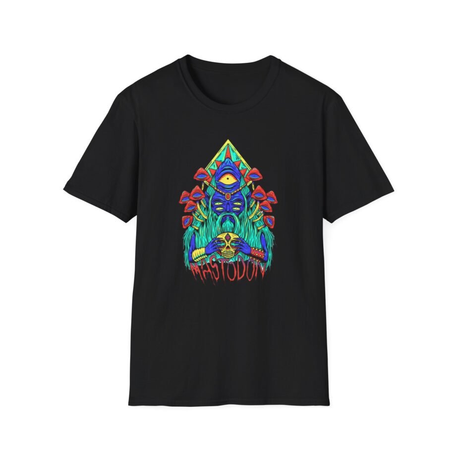 Mastodon Mushroom Wizard Glow Unisex Softstyle T-Shirt