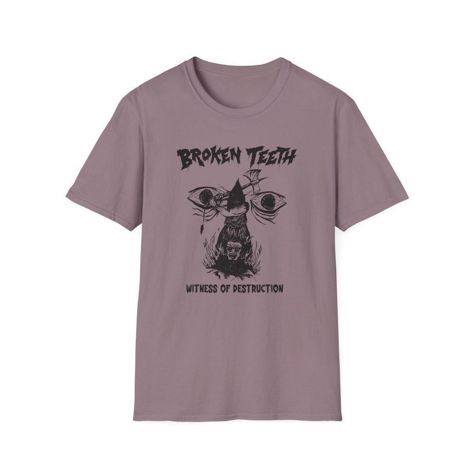 Broken Teeth Witness the Destruction Unisex Softstyle T-Shirt