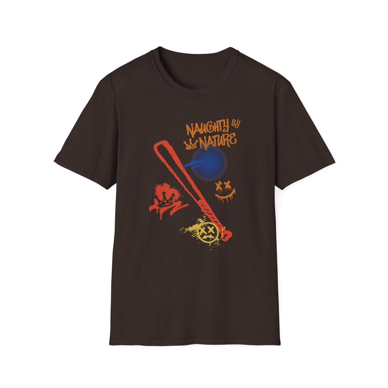 Naughty by Nature Graffiti Unisex Softstyle T-Shirt