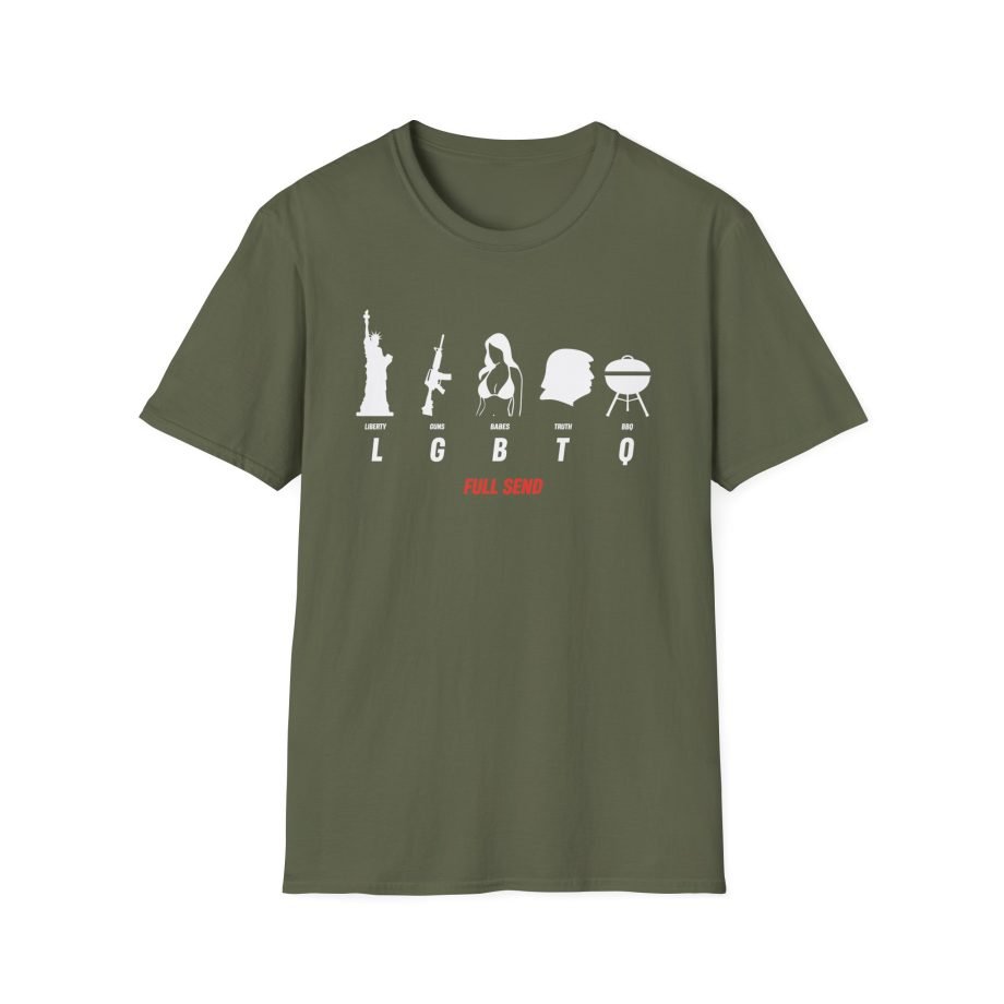 Full Send LGBTQ Unisex Softstyle T-Shirt