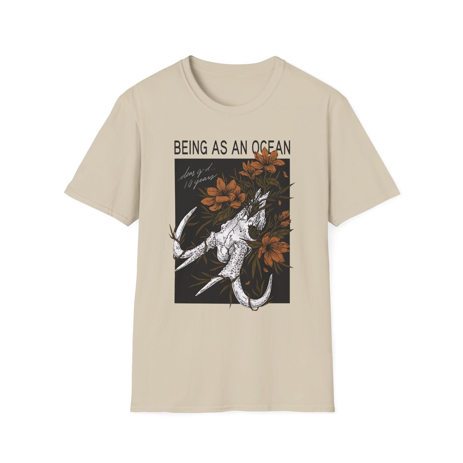 Being as an Ocean Deer Skull Unisex Softstyle T-Shirt