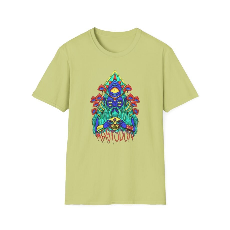 Mastodon Mushroom Wizard Glow Unisex Softstyle T-Shirt