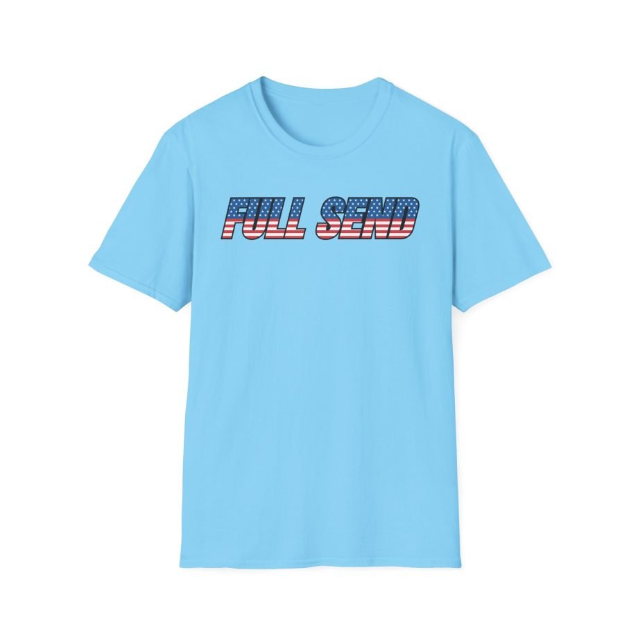 Full Send Usa Logo Unisex Softstyle T-Shirt