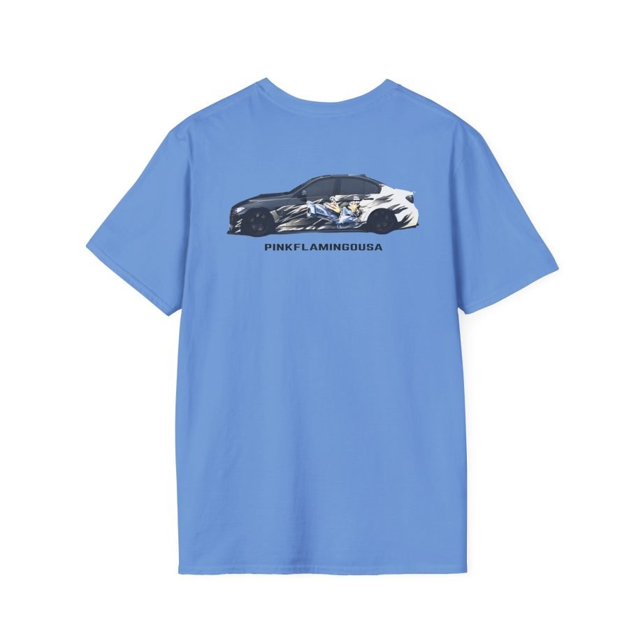 Xavier Wulf Pinkflamingousa unisex softstyle t-shirt