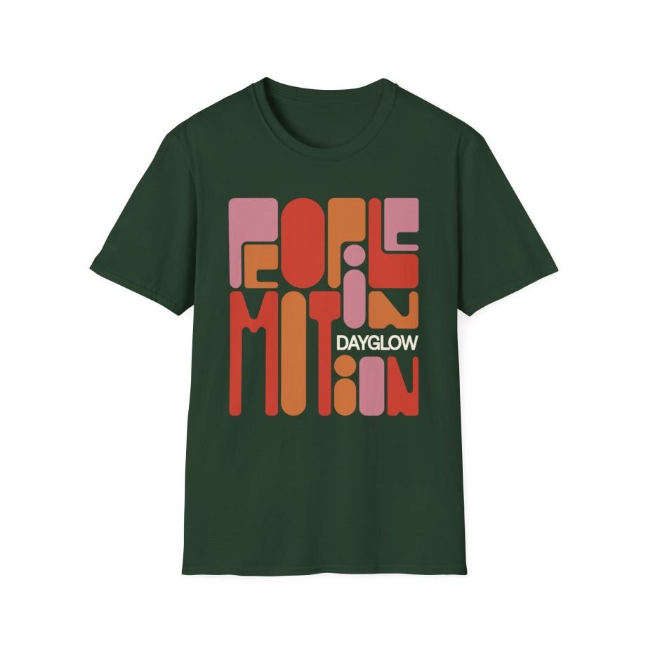 Dayglow Pop Art Motion Unisex Softstyle T-Shirt