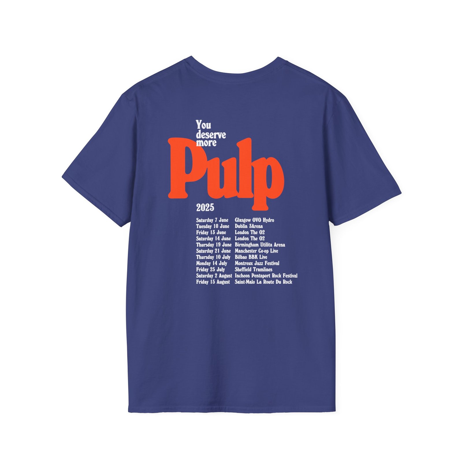 Pulp More 2025 Tour Unisex Softstyle T-Shirt