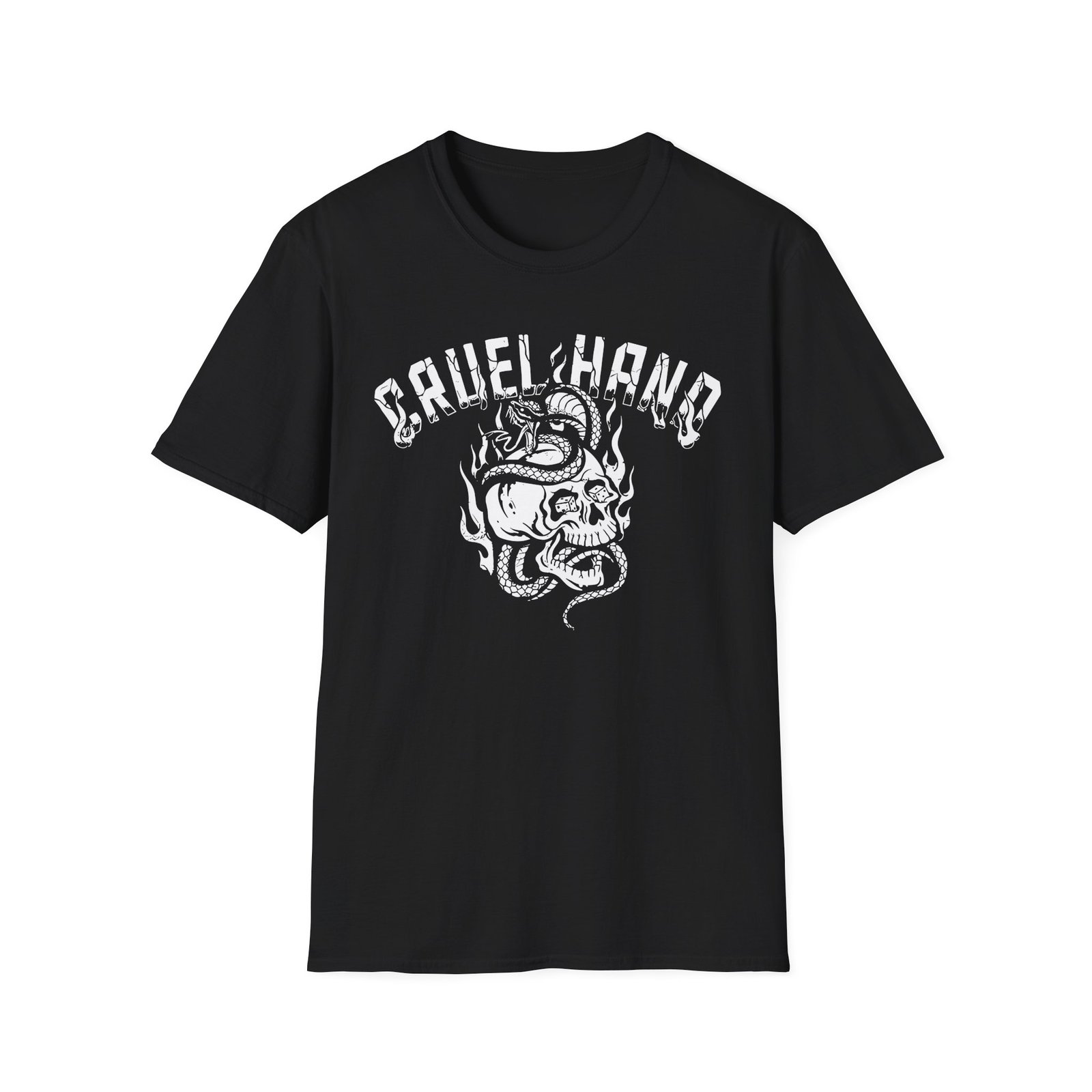 Cruel Hand Cobra Skull Unisex Softstyle T-Shirt