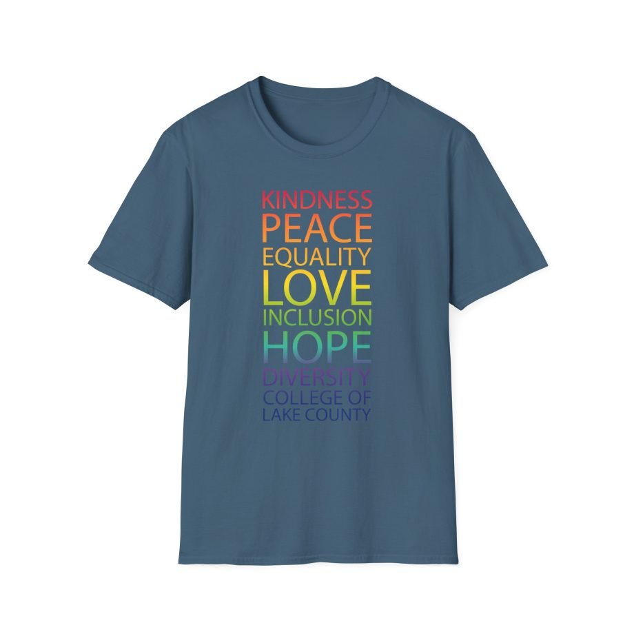 College Lake County Rainbow Equality Unisex Softstyle T-Shirt