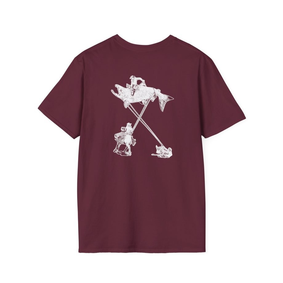 The Take Charcoal Salmon Rodeo Unisex Softstyle T-Shirt