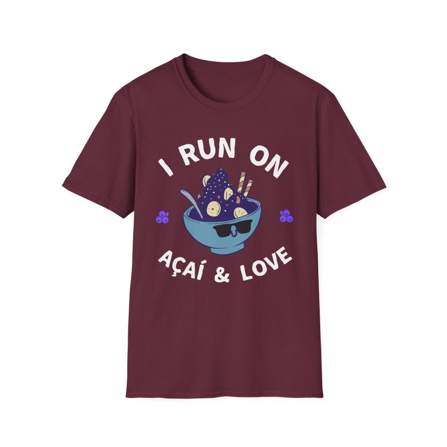 I Run on Acai & Love Unisex Softstyle T-Shirt