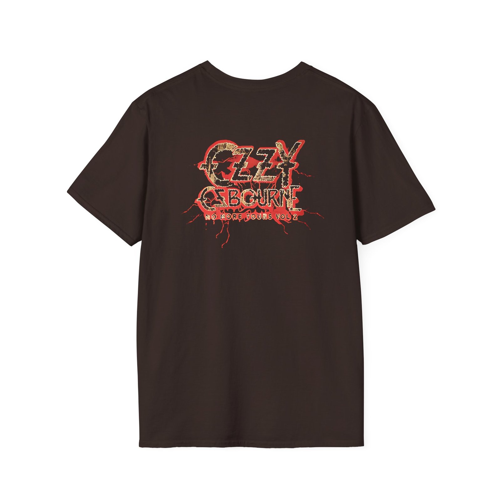 Ozzy Osbourne Red Lightning Tourback Unisex Softstyle T-Shirt