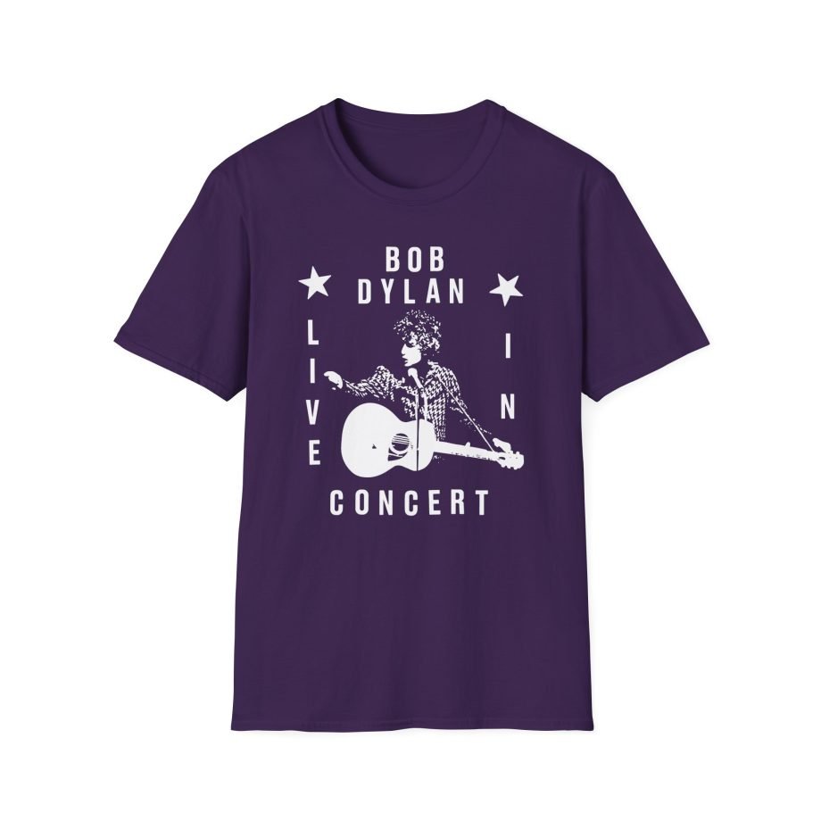 Bob Dylan Live In Concert Unisex Softstyle T-Shirt
