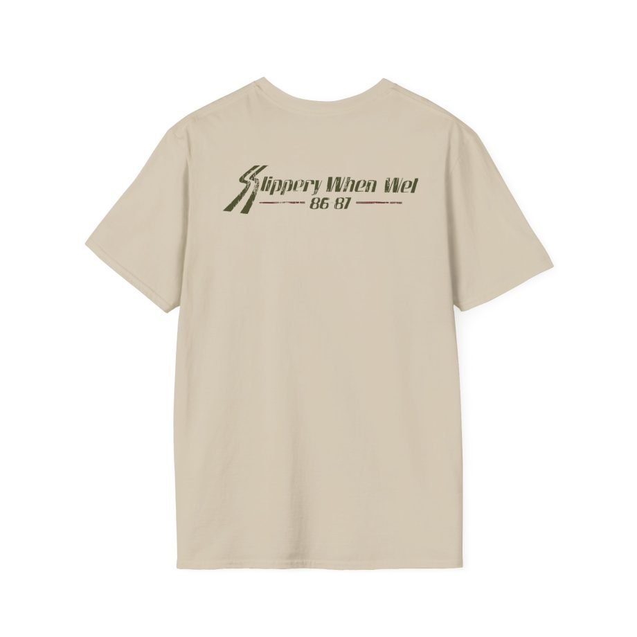 Bon Jovi Slippery When Wet Vintage World Tour Unisex Softstyle T-Shirt