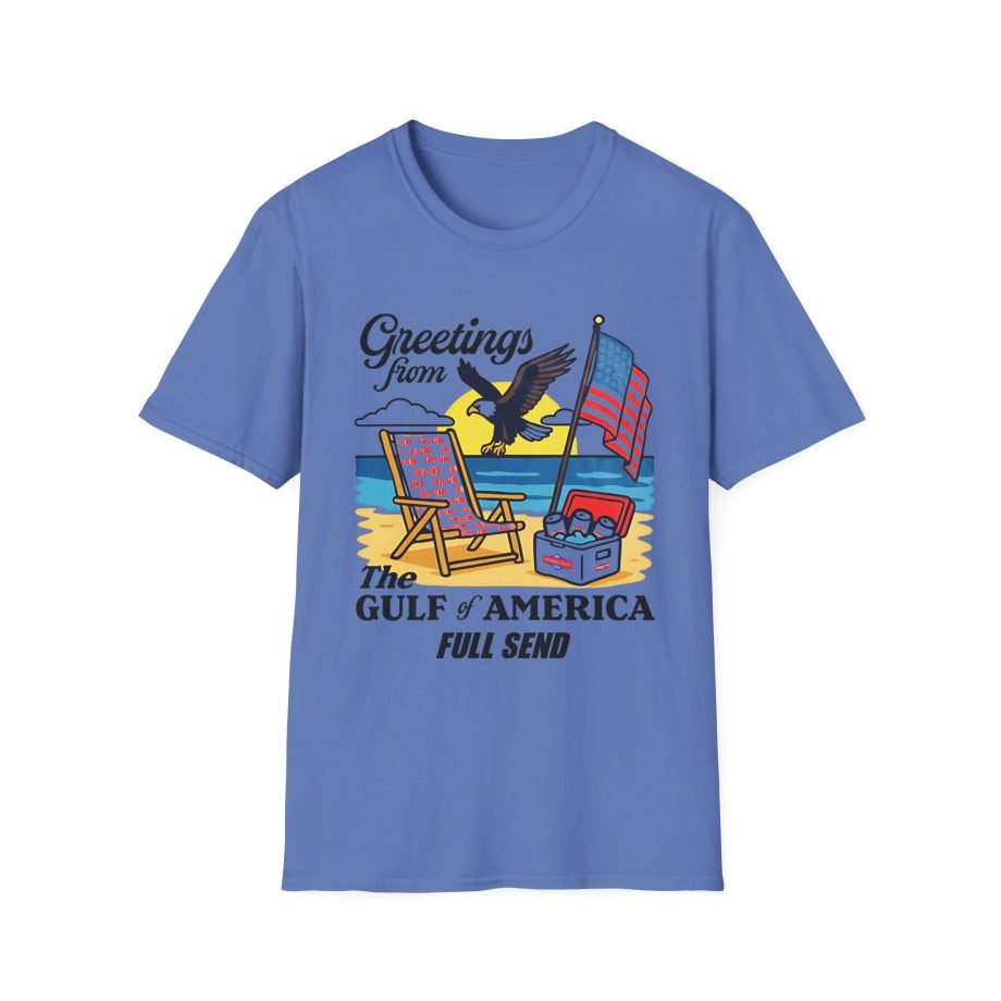 Full Send Greetings From the Gulf of America Unisex Softstyle T-Shirt