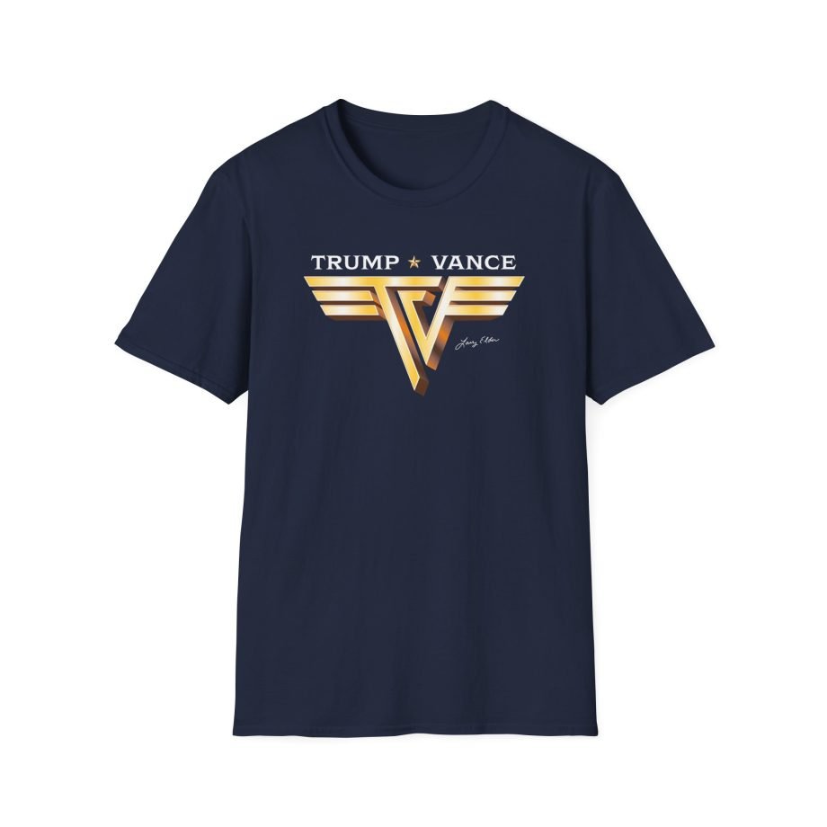 Larry Elder Trump Vance Vintage Band unisex softstyle t-shirt