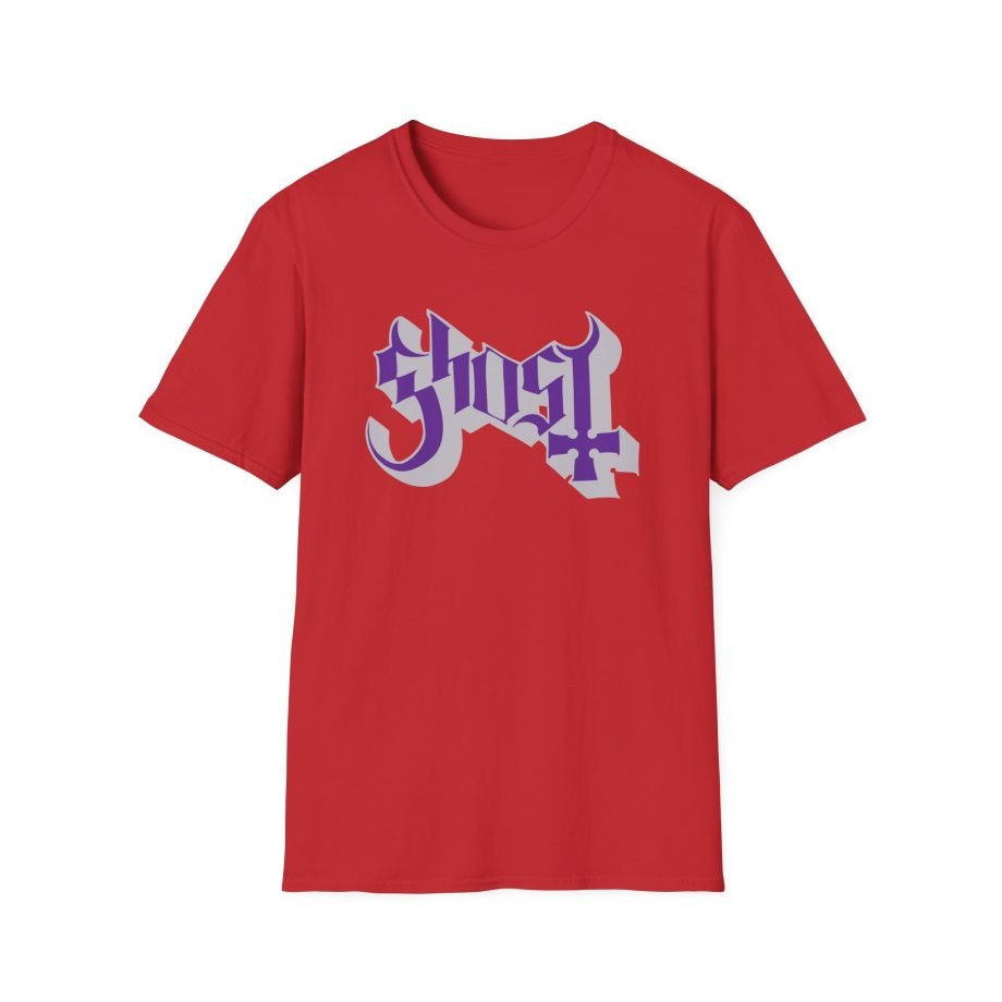 Ghost Band Chrome Purple Skeletá Unisex Softstyle T-Shirt