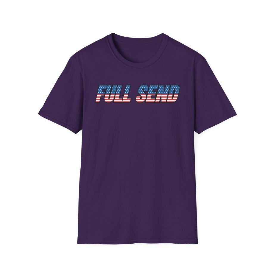 Full Send Usa Logo Unisex Softstyle T-Shirt
