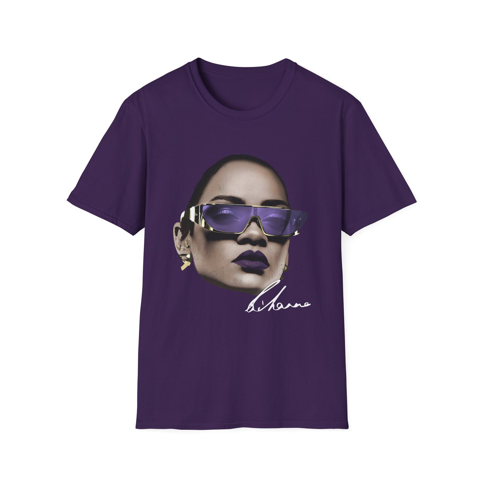 Rihanna Face Drop Unisex Softstyle T-Shirt